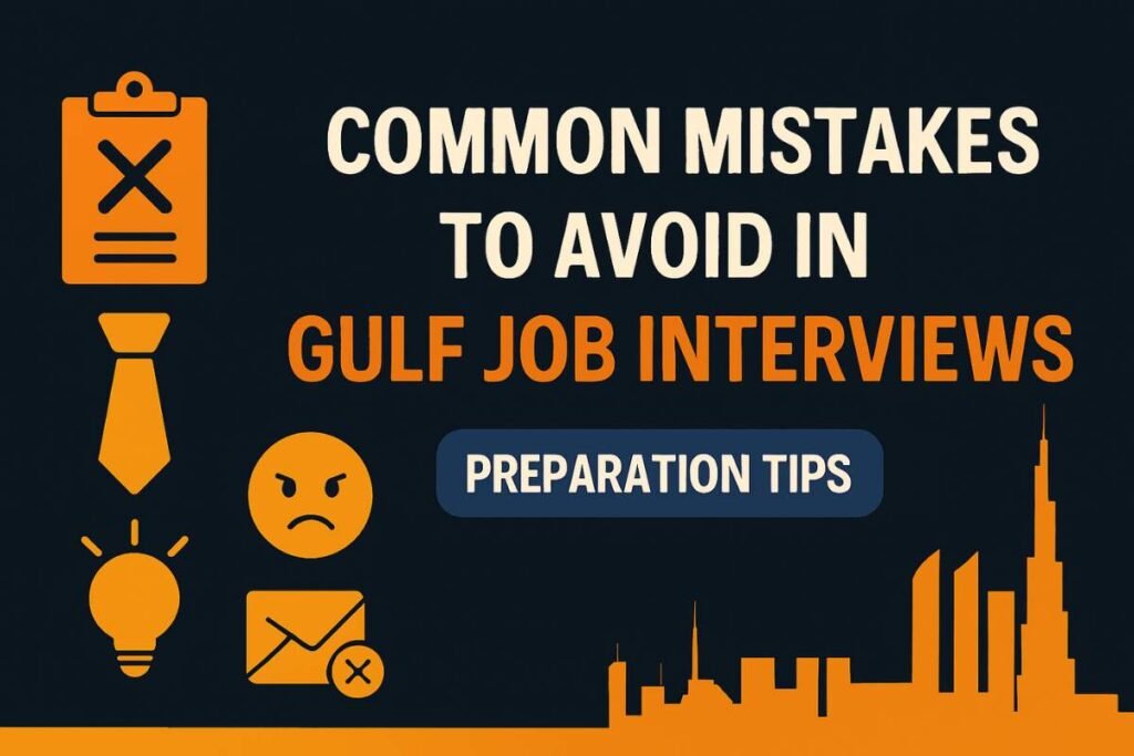 Common Mistakes to Avoid in Gulf Job Interviews (2025 Guide)