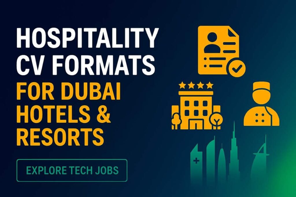 Hospitality CV Formats for Dubai Hotels & Resorts (2025 Guide)